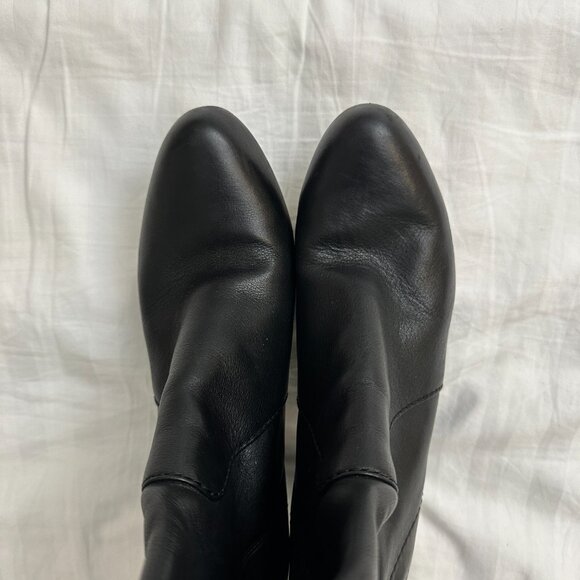 Frye Marissa Womens Back Zip Tall Black Leather Zip Up Boots US 10 M - Picture 5 of 9